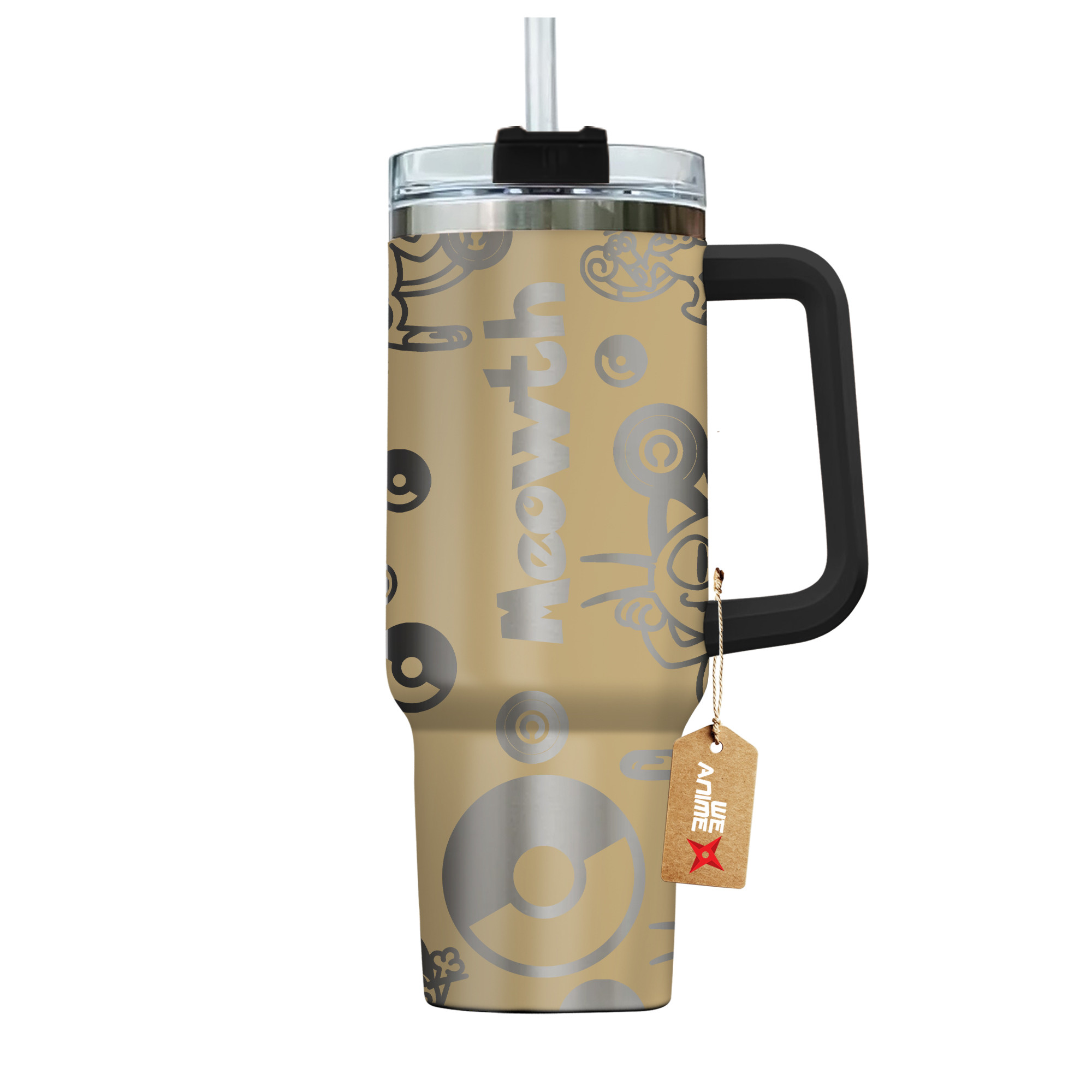 Meowth Pokemon Anime Custom Stanley Cup 40 oz 30 oz Tumbler With HandleTVC2301142 - Image 4