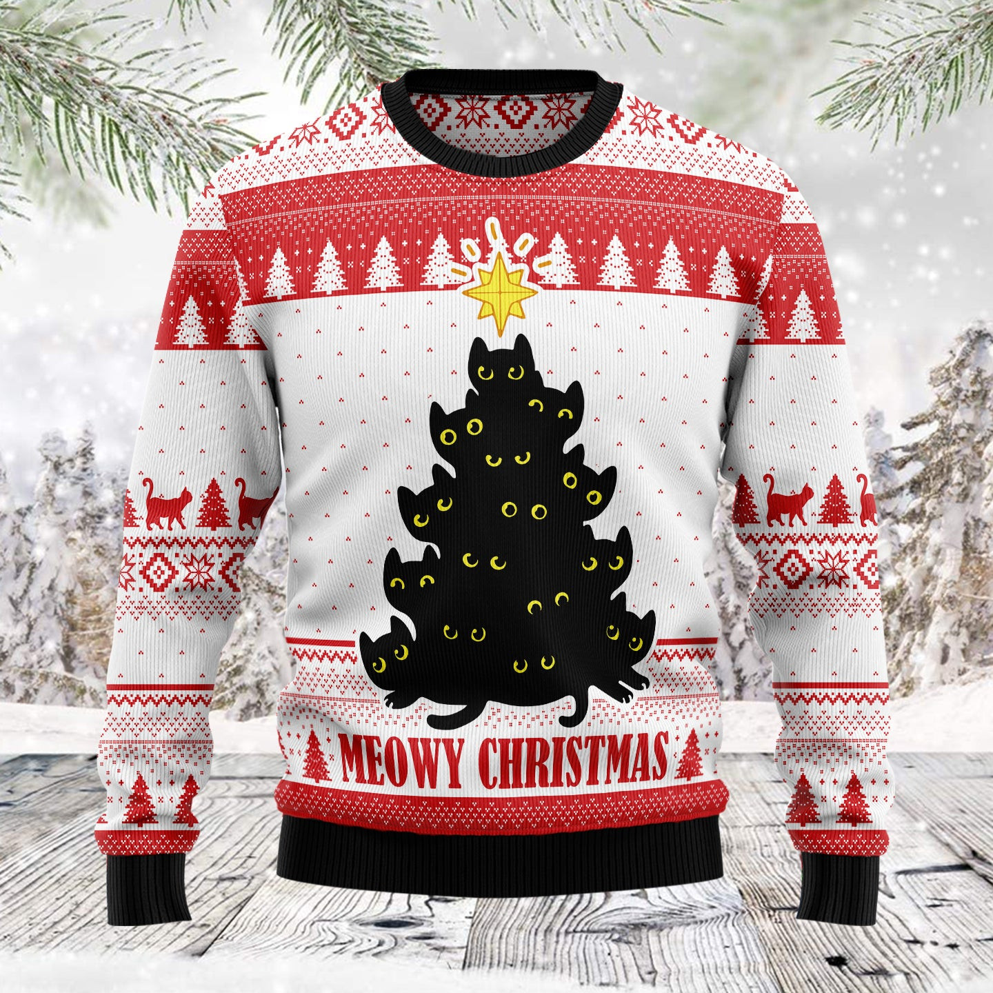 Meowy Christmas Ugly Christmas Sweater