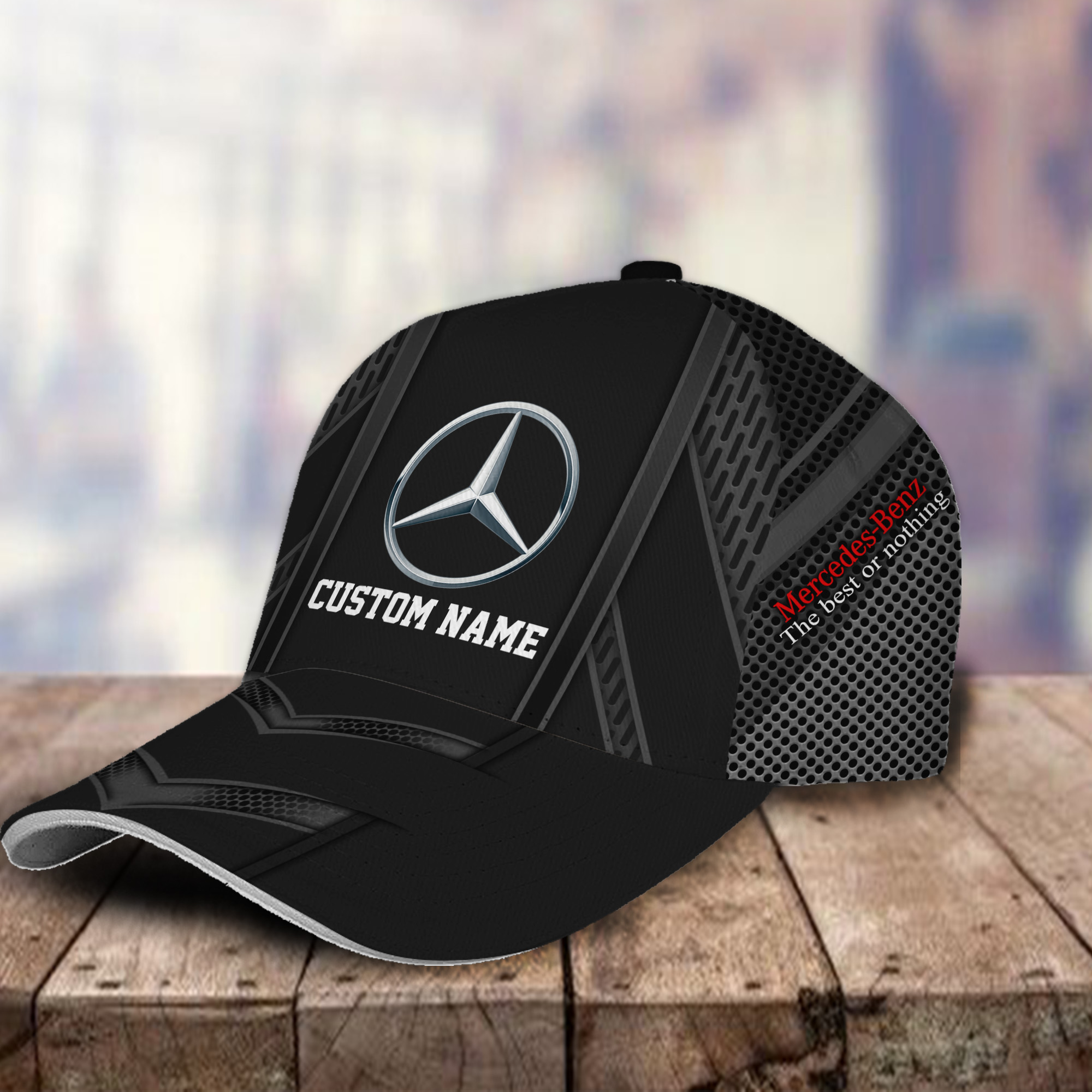 Mercedes Benz 3D Classic Cap Hat Personalized Name For Men Women Trucker Hats Custom Hats Gifts For Men & Women