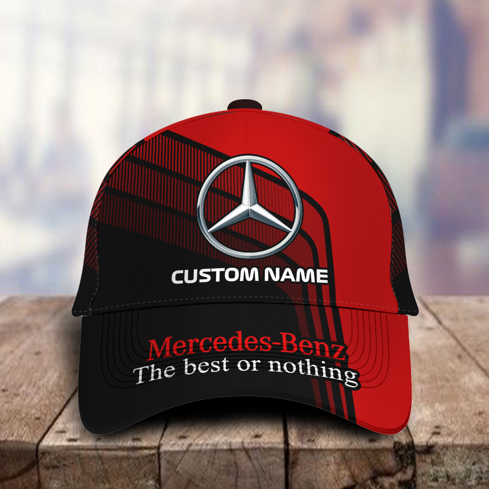 Mercedes Benz 3D Classic Cap Personalized Name Hat Full Printed for Men Women Trucker Hats Custom Hats Gifts For Men & Women