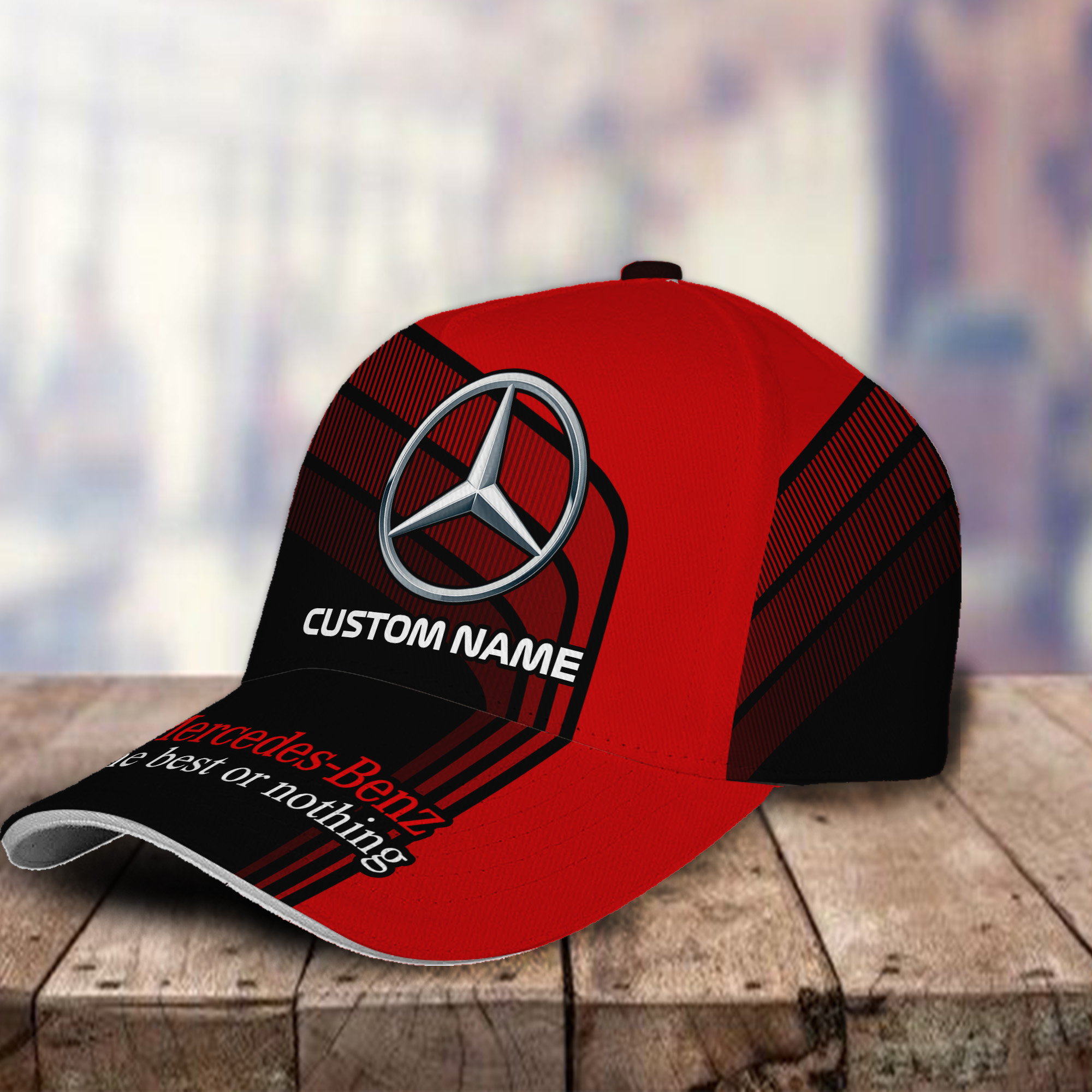 Mercedes Benz 3D Classic Cap Personalized Name Hat Full Printed for Men Women Trucker Hats Custom Hats Gifts For Men & Women