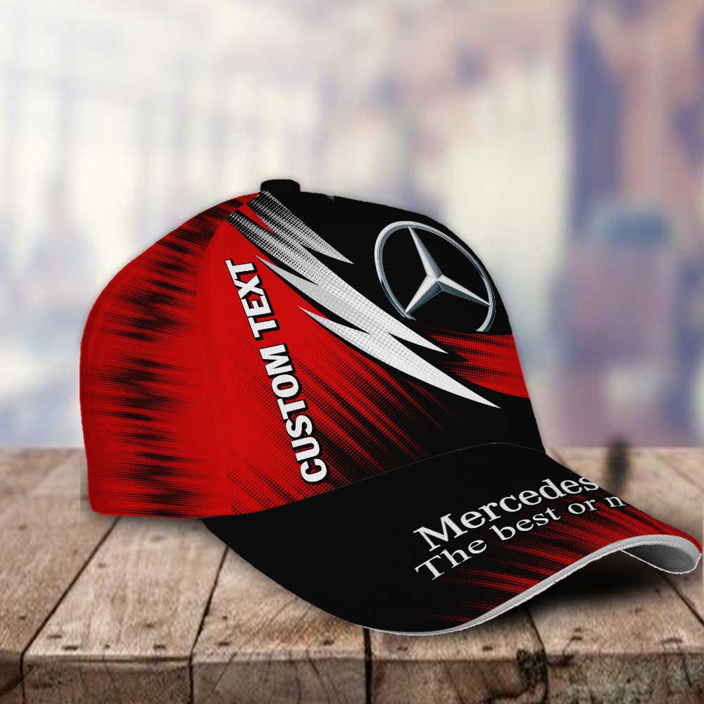 Mercedes Benz Personalized Name 3D Classic Cap Hat Gift for Men Women Trucker Hats Custom Hats Gifts For Men & Women