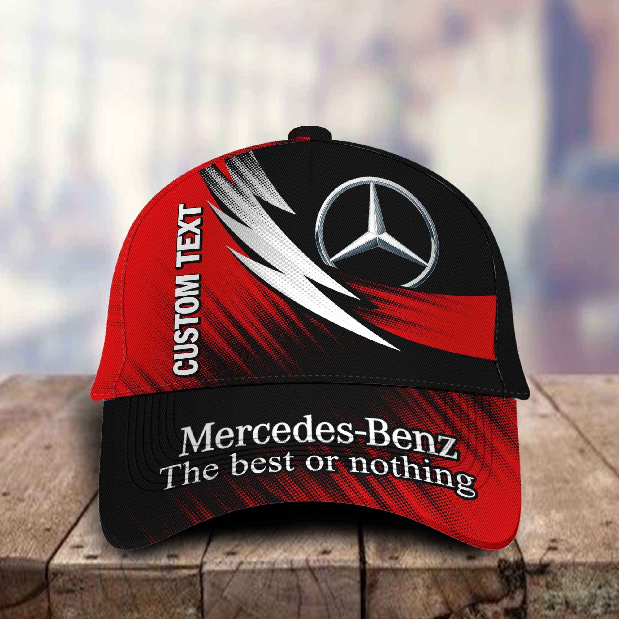 Mercedes Benz Personalized Name 3D Classic Cap Hat Gift for Men Women Trucker Hats Custom Hats Gifts For Men & Women