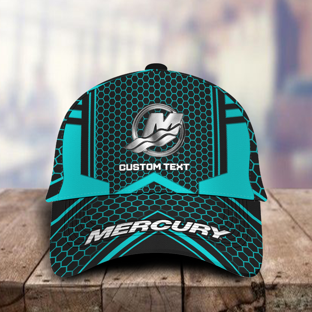 Mercury Marine Logo Custom Name Full Printing 3D Classic Cap Hat For Men Women Trucker Hats Custom Hats Gifts For Men & Women