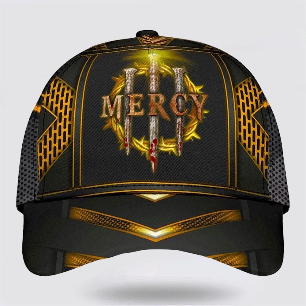 Mercy Nails Crown Of Thorns Classic Hat, Christian Baseball Cap, Jesus Hat Trucker Hats Custom Hats Gifts For Men & Women