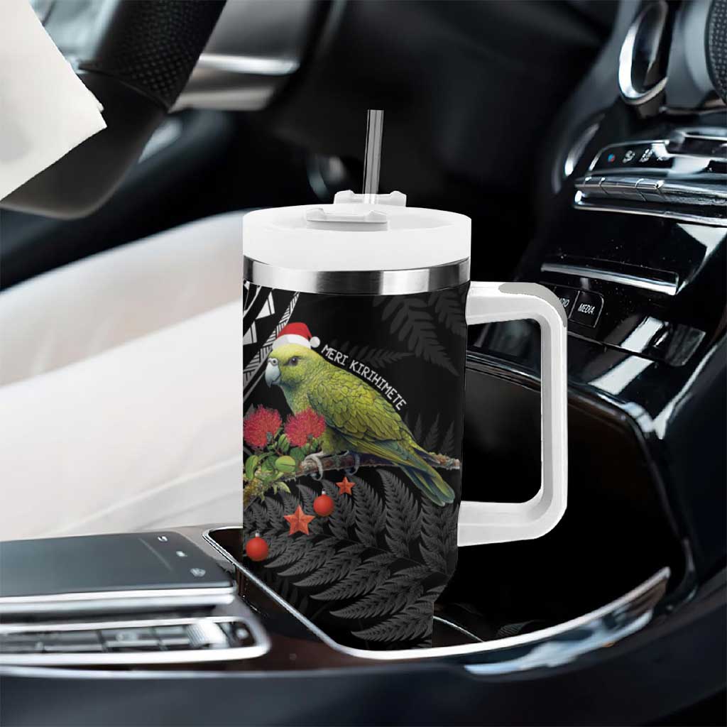 Meri Kirihimete Kakapo Black Silver Fern Christmas Custom Stanley Cup 40 oz 30 oz Tumbler With HandleTVC2301380 - Image 8