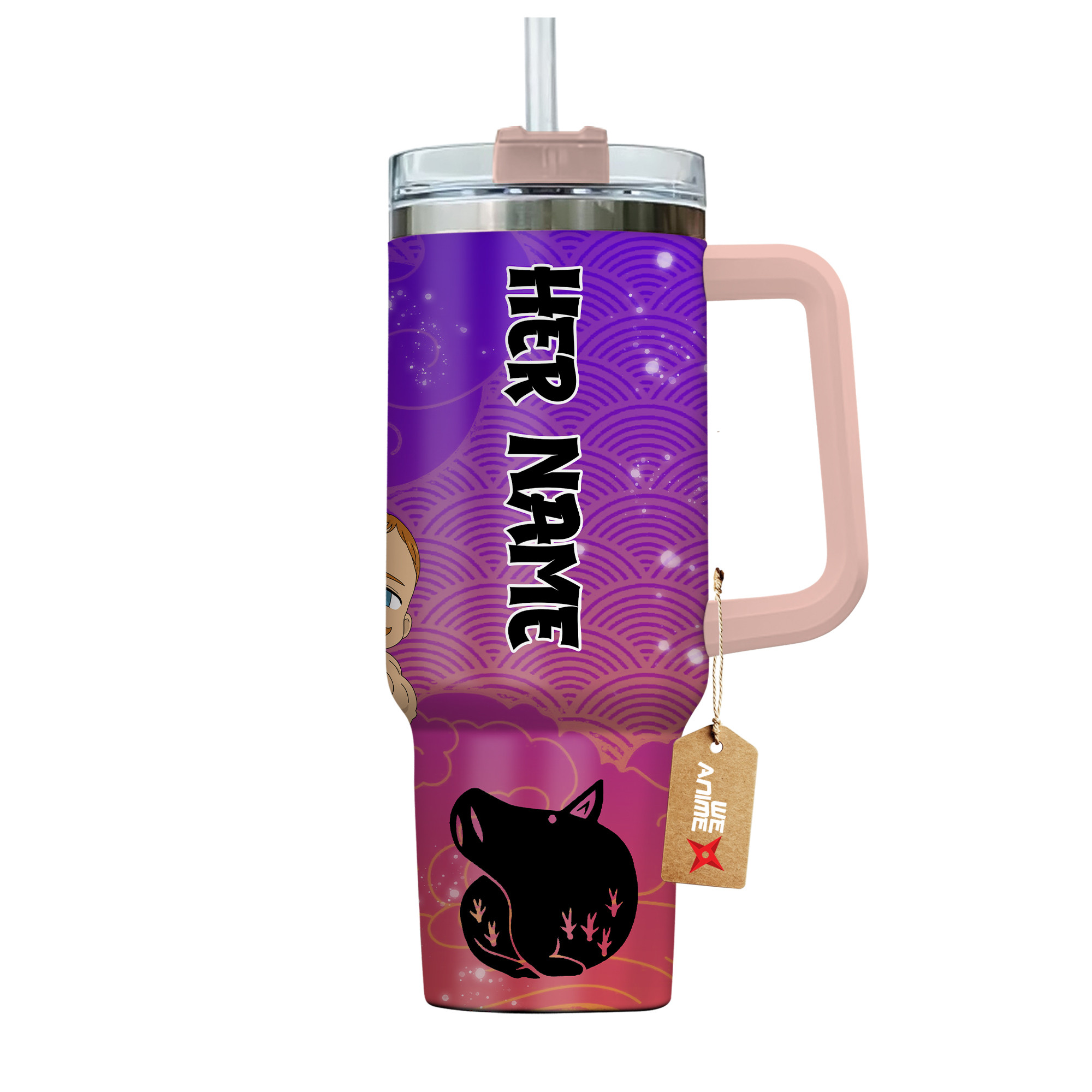 Merlin Nanatsu No Taizai Anime Valentine Custom Stanley Cup 40 oz 30 oz Tumbler With HandleTVC2301167 - Image 4