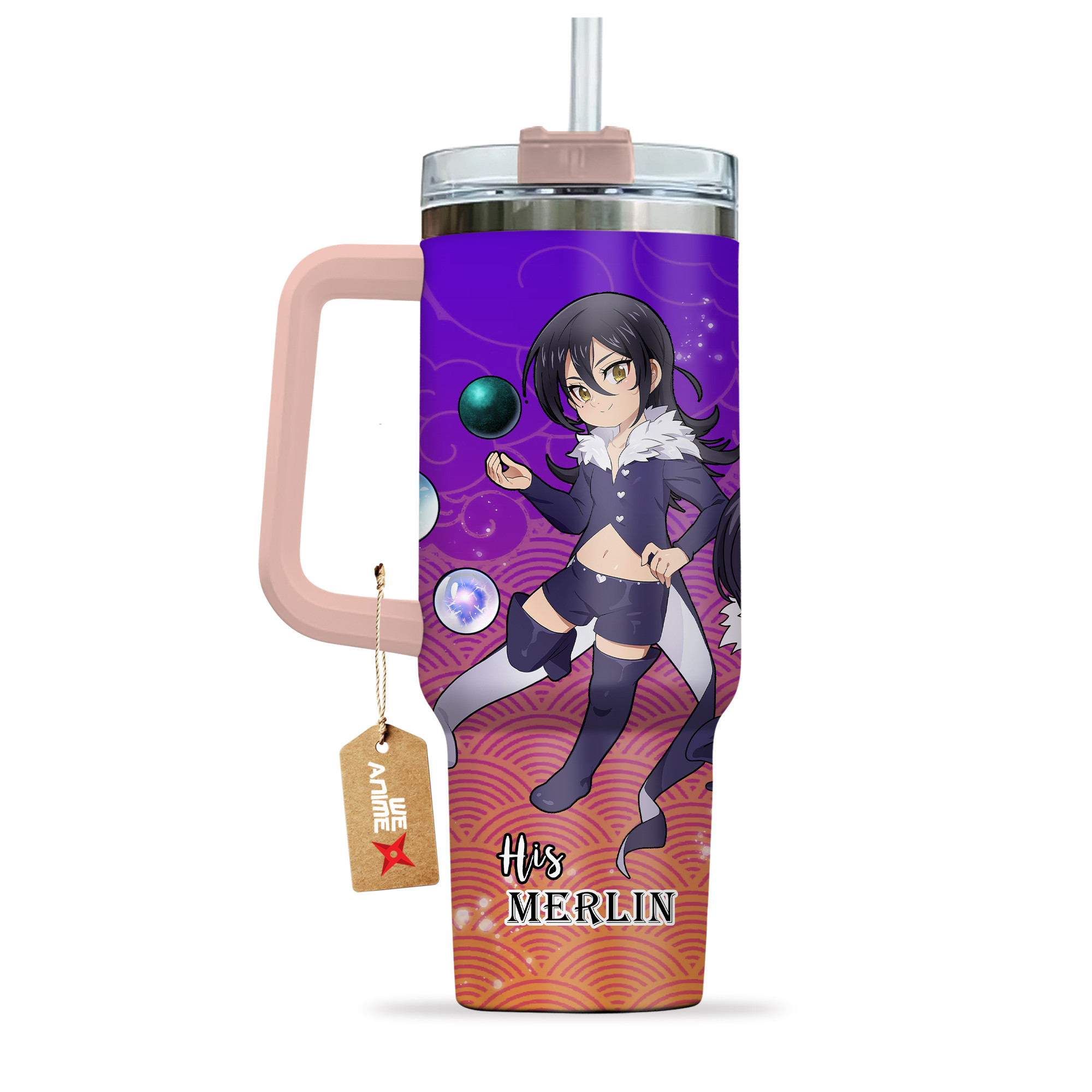 Merlin Nanatsu No Taizai Anime Valentine Custom Stanley Cup 40 oz 30 oz Tumbler With HandleTVC2301167 - Image 3