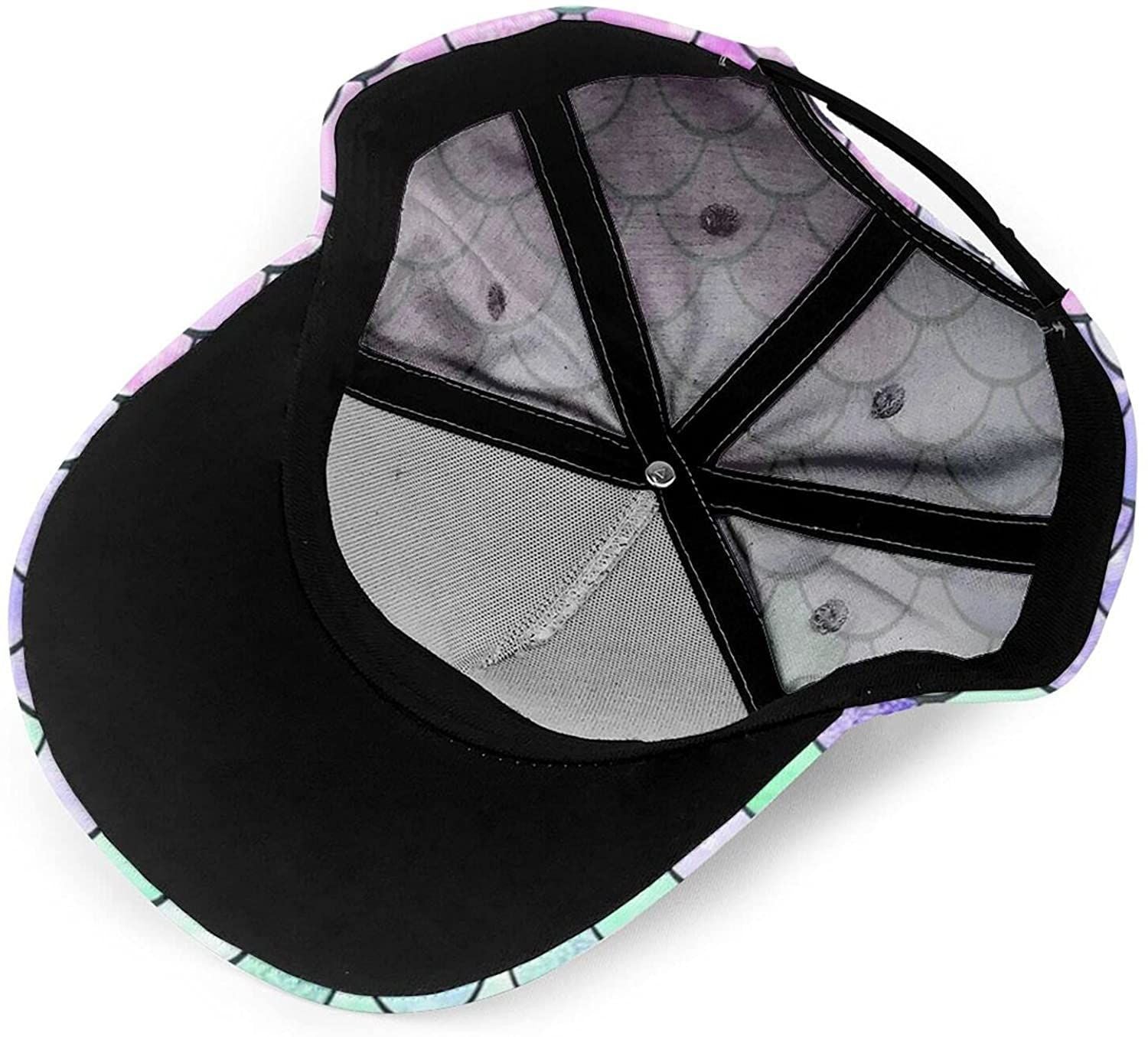 Mermaid Scale Classic Baseball 3D Cap Adjustable Twill Sports Dad Hats for Unisex Trucker Hats Custom Hats Gifts For Men & Women