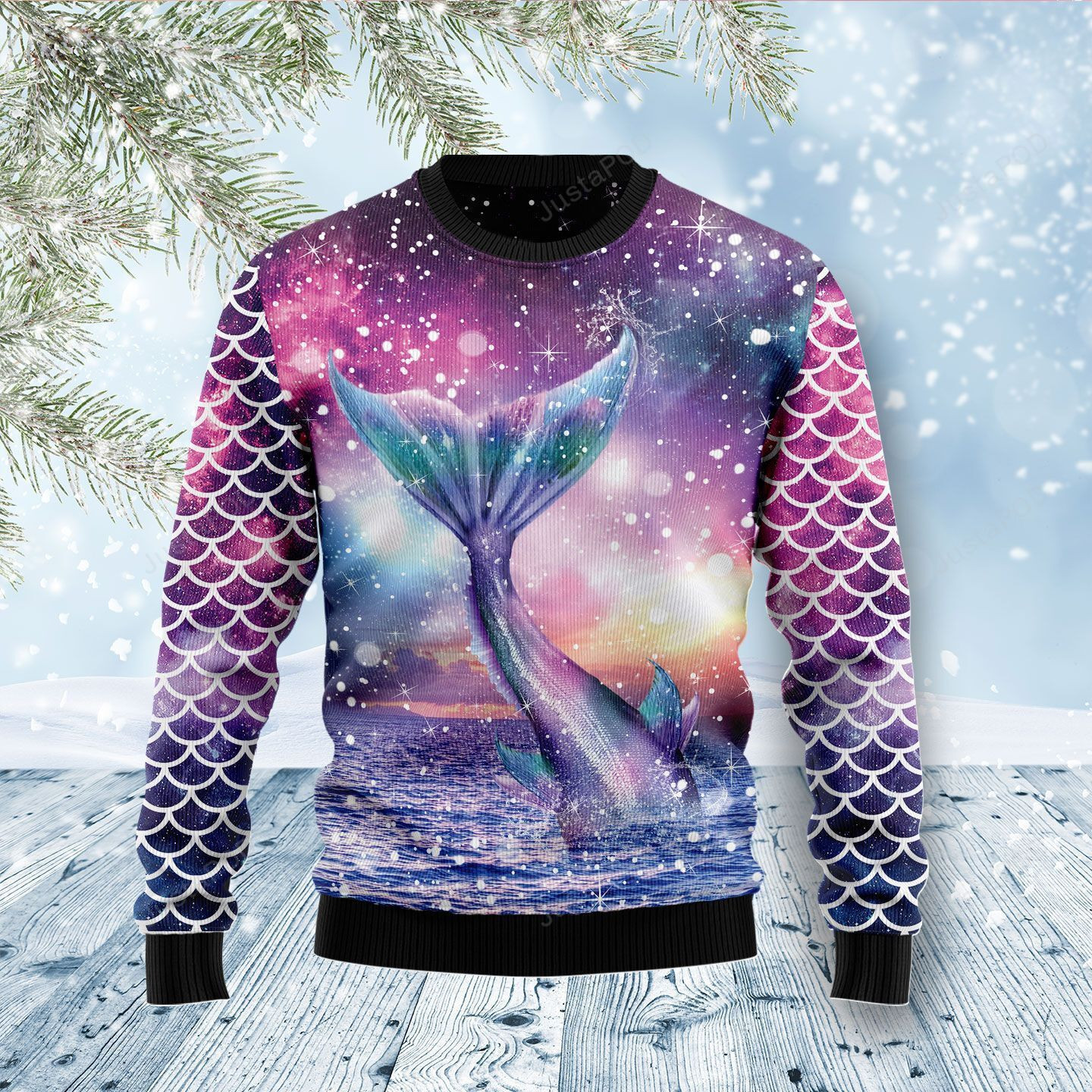 Mermaid Soul Ugly Christmas Sweater Adult 3D Funny Matching for family