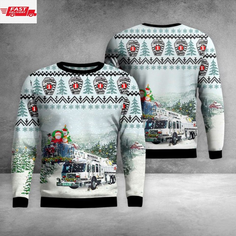 Merrick Truck Co 1 Ugly Christmas Sweater