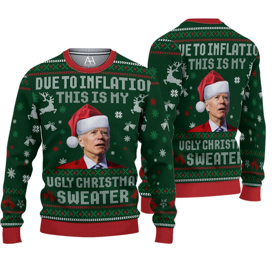 Merry Biden Ugly Christmas Sweater, Happy Easter Sweater, Merry 4th Of Easter Ugly 3D Sweater