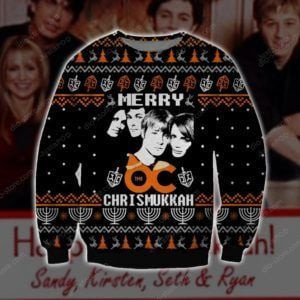 Merry Chrismukka 3D All Over Print Christmas Sweater, Ugly Christmas Sweater Adult 3D Funny Matching for family