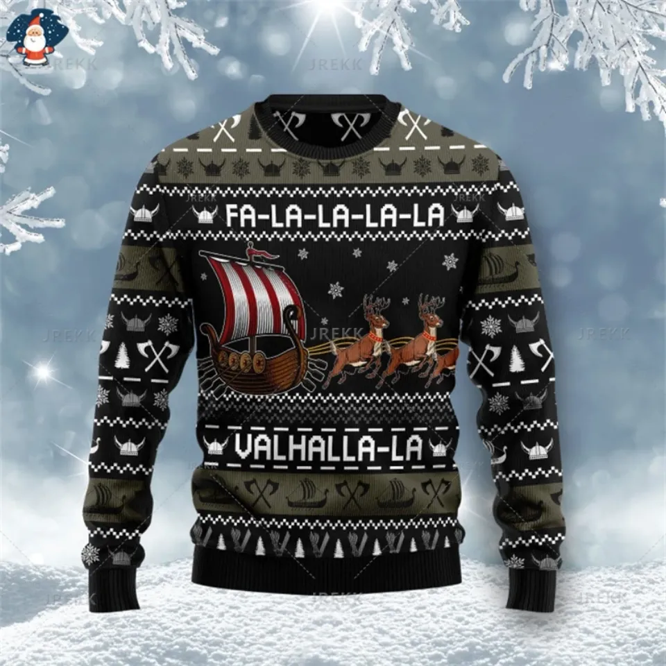 Merry Christmas 3D Printed Sweatshirts Funny Streetwear Ugly Christmas Sweater - Image 21