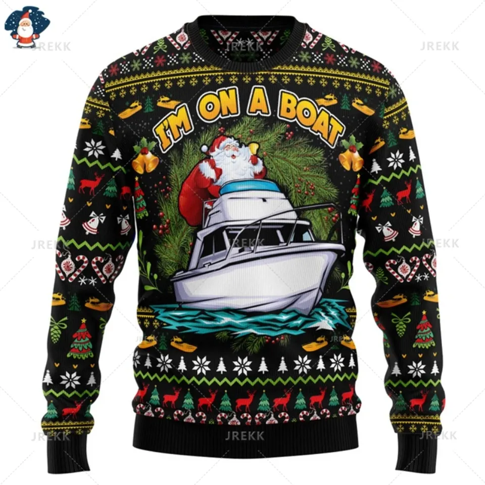 Merry Christmas 3D Printed Sweatshirts Funny Streetwear Ugly Christmas Sweater - Image 20