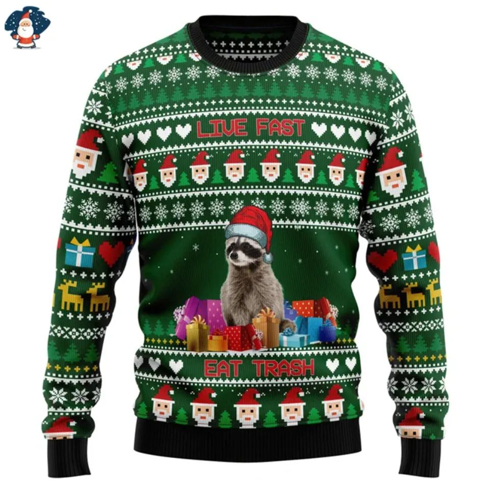 Merry Christmas 3D Printed Sweatshirts Funny Streetwear Ugly Christmas Sweater - Image 4