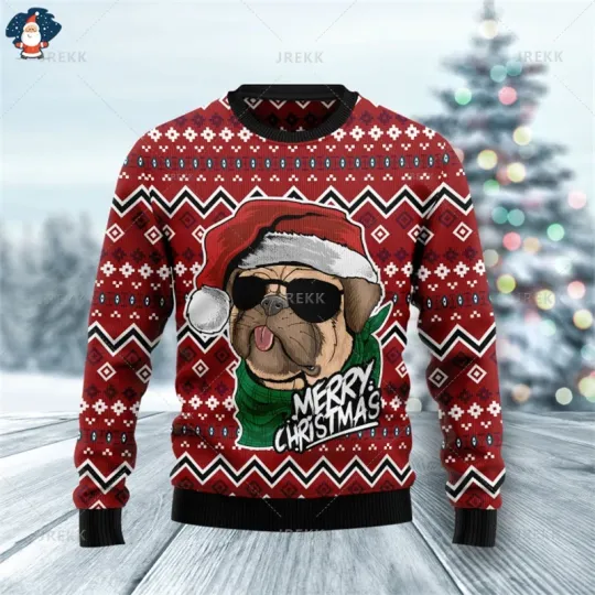 Merry Christmas 3D Printed Sweatshirts Funny Streetwear Ugly Christmas Sweater - Image 38