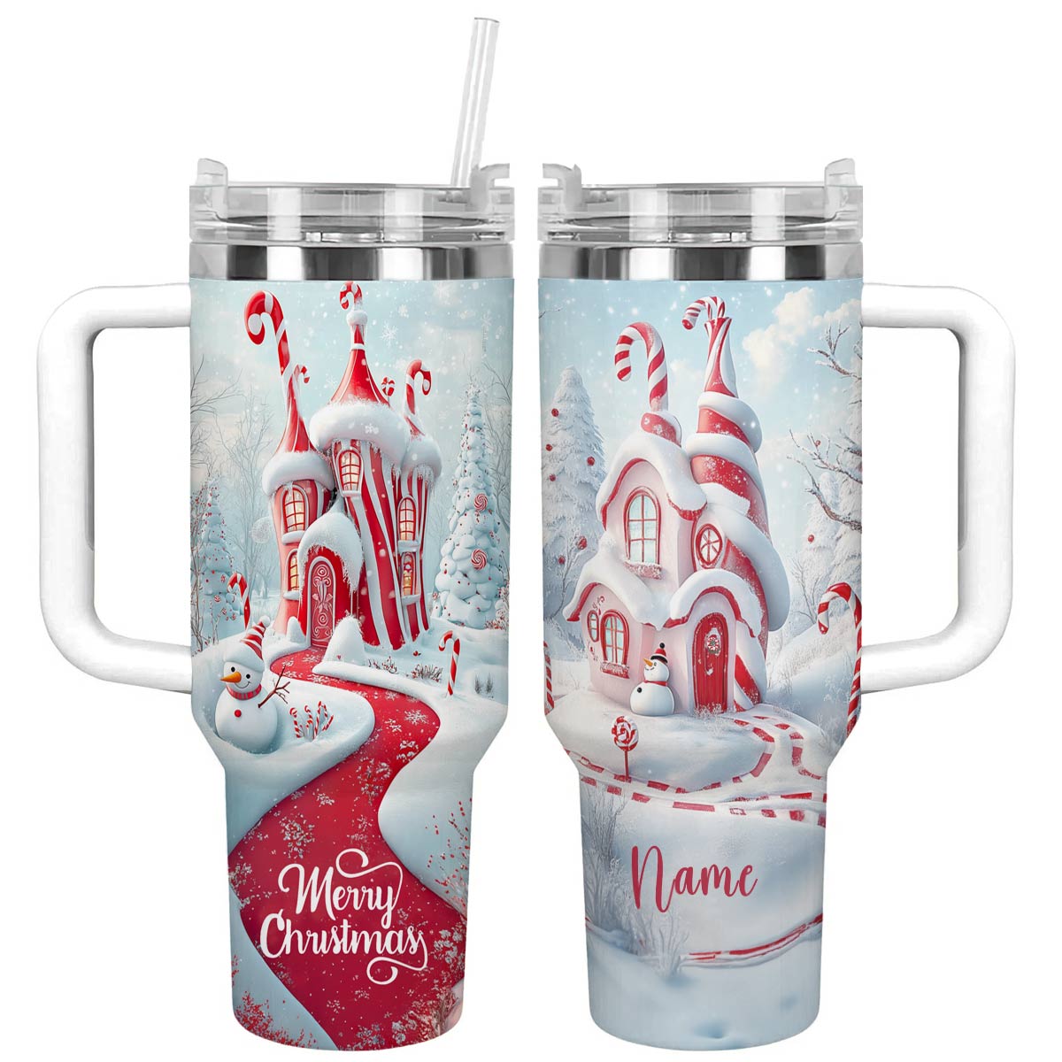 Merry Christmas Custom Stanley Cup 40 oz 30 oz Tumbler With HandleTVC2301503