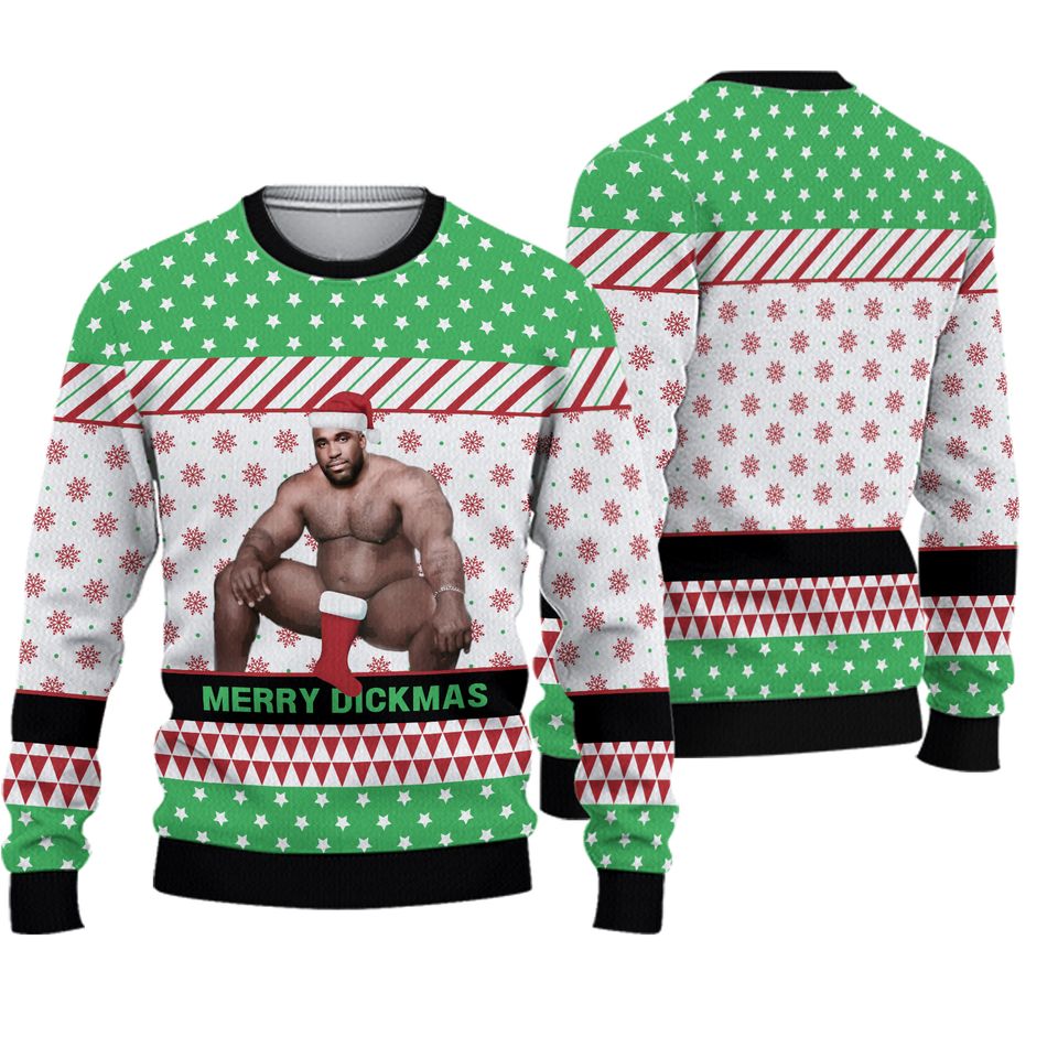 Merry Christmas Dickmas Ugly Sweater