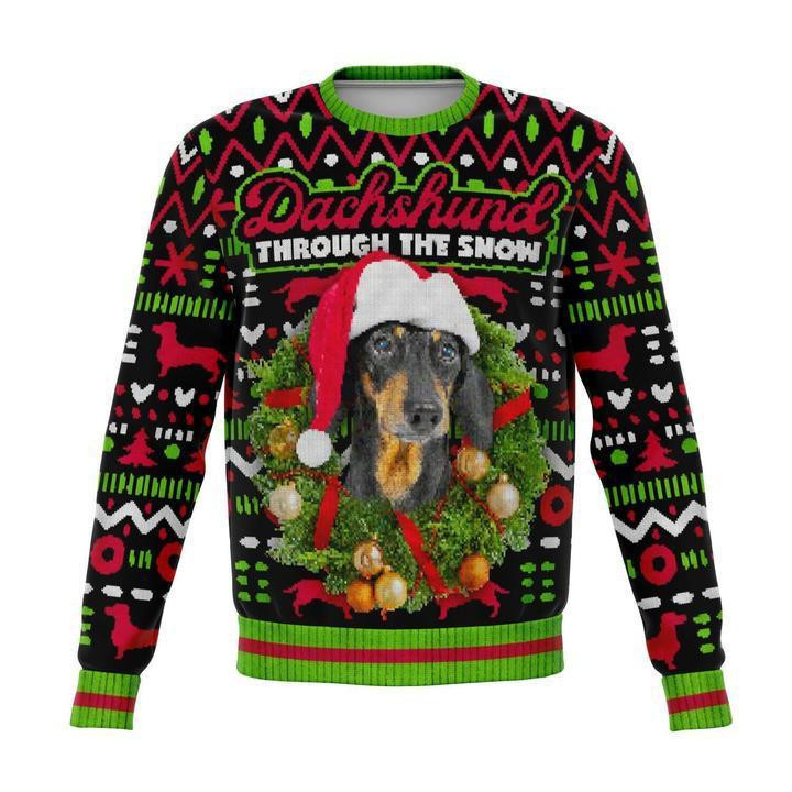 Merry Christmas Dogs Ugly Christmas Sweater Adult 3D Funny Matching for family