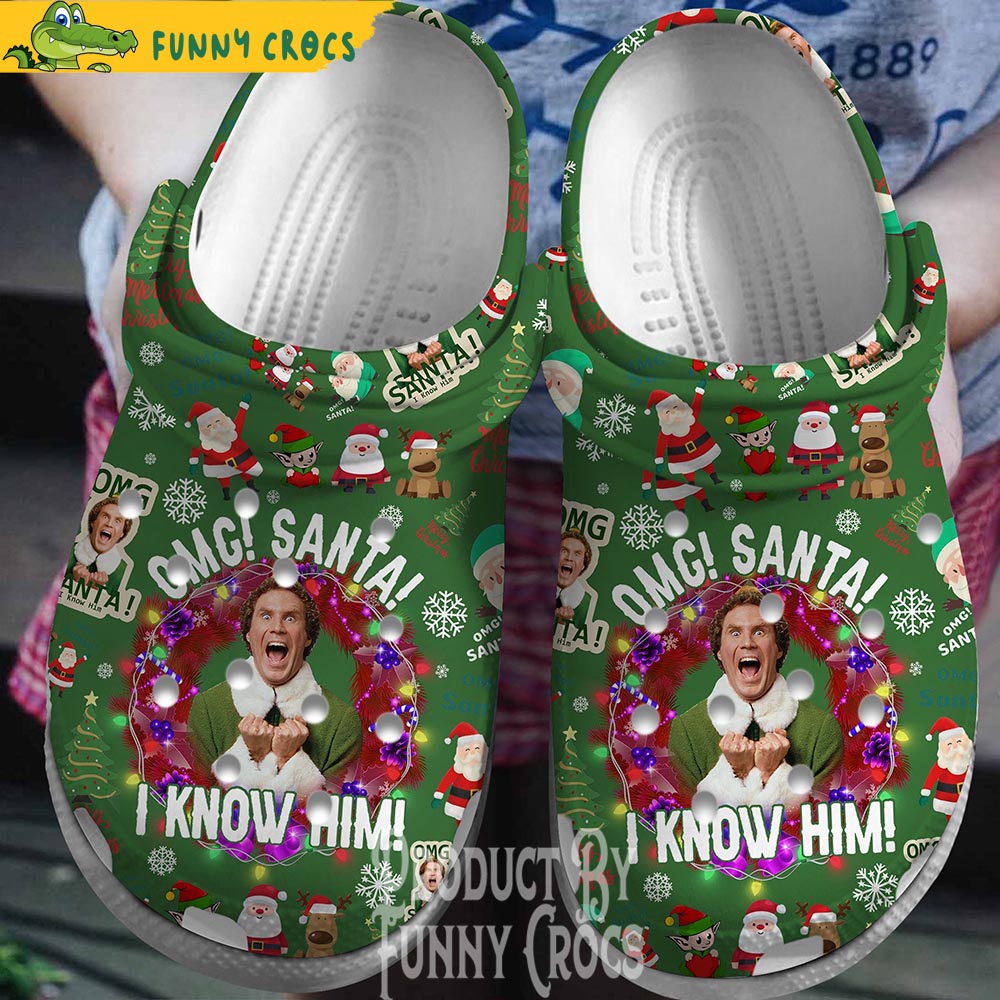 Merry Christmas Elf Movie Crocs Crocband Clogs Shoes Comfortable For Men Women and Kids