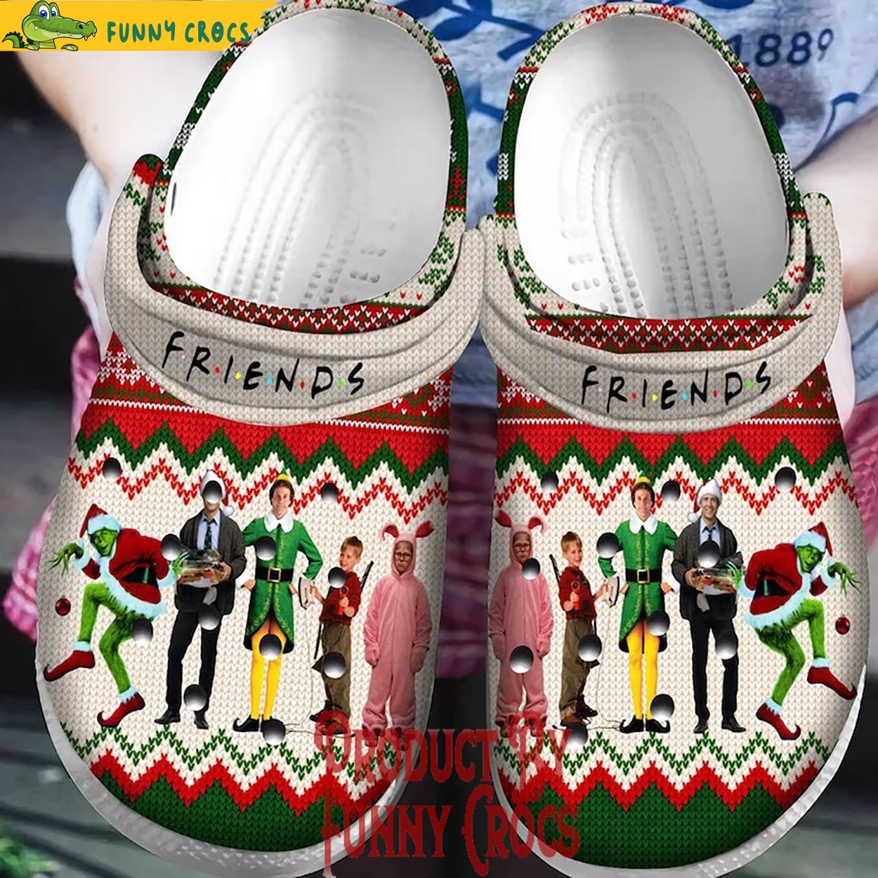 Merry Christmas Elf Movie Crocs Crocband Clogs Shoes Comfortable For Men Women and Kids