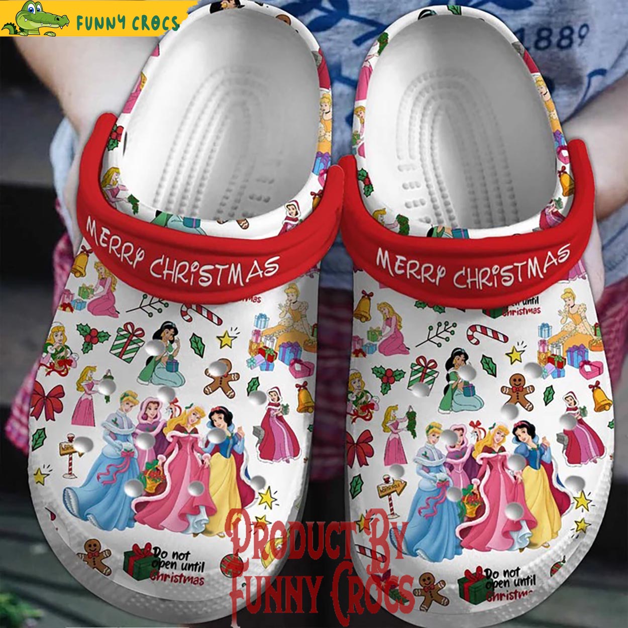 Merry Christmas Friends Snow White Cartoon Christmas Crocs Crocband Clogs Shoes Comfortable For Men Women and Kids