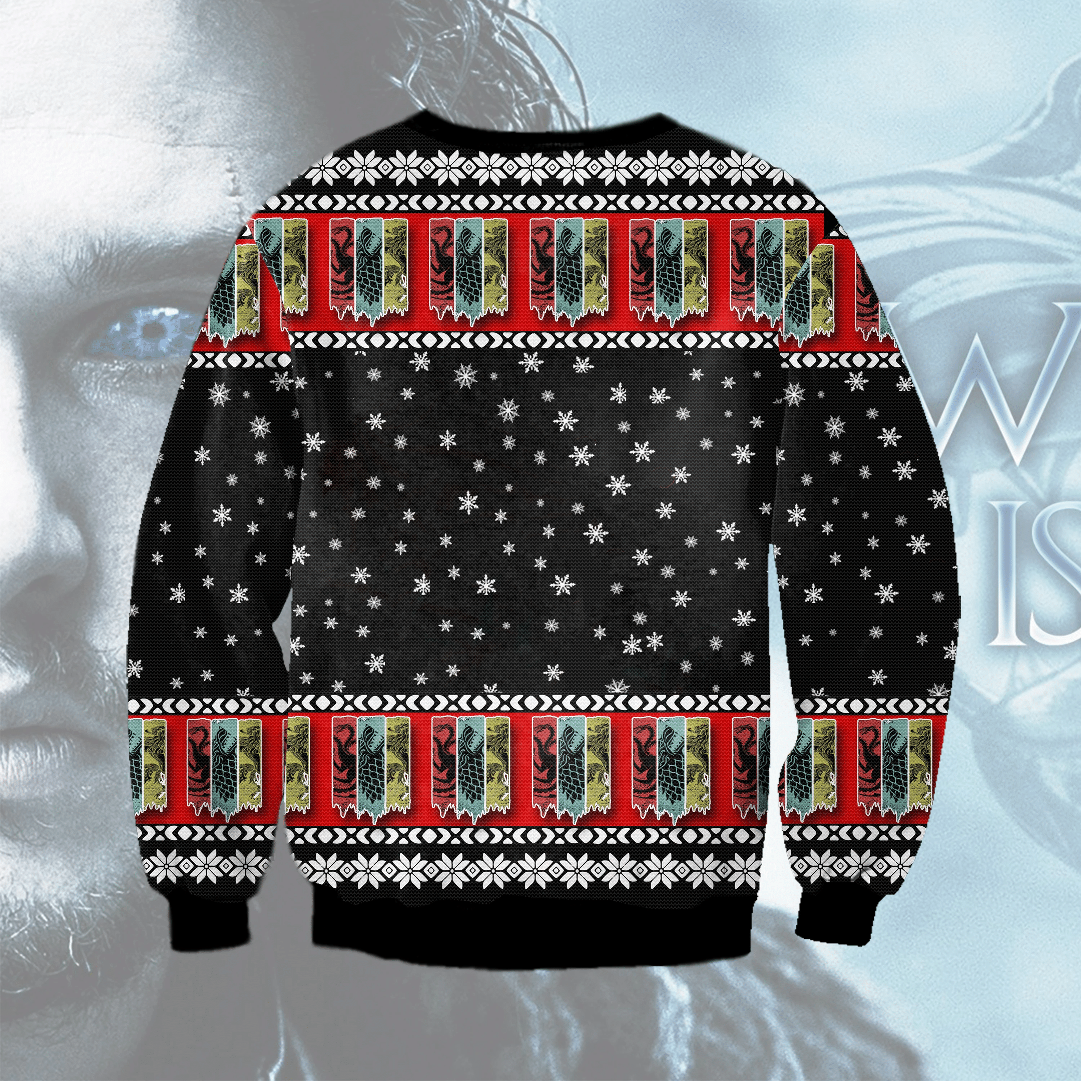 Merry Christmas Game Of Thrones Ugly Christmas Sweater Adult 3D Funny Matching for family - Image 2