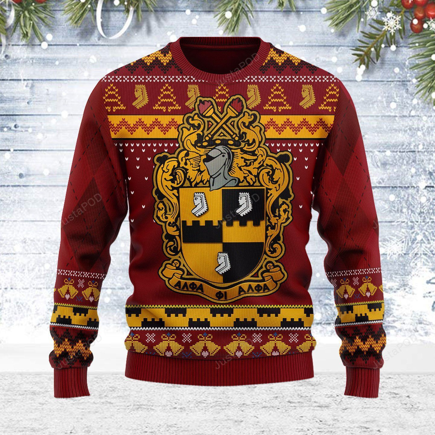 Merry Christmas Gearhomies Alpha Phi Alpha Ugly Christmas Sweater Adult 3D Funny Matching for family
