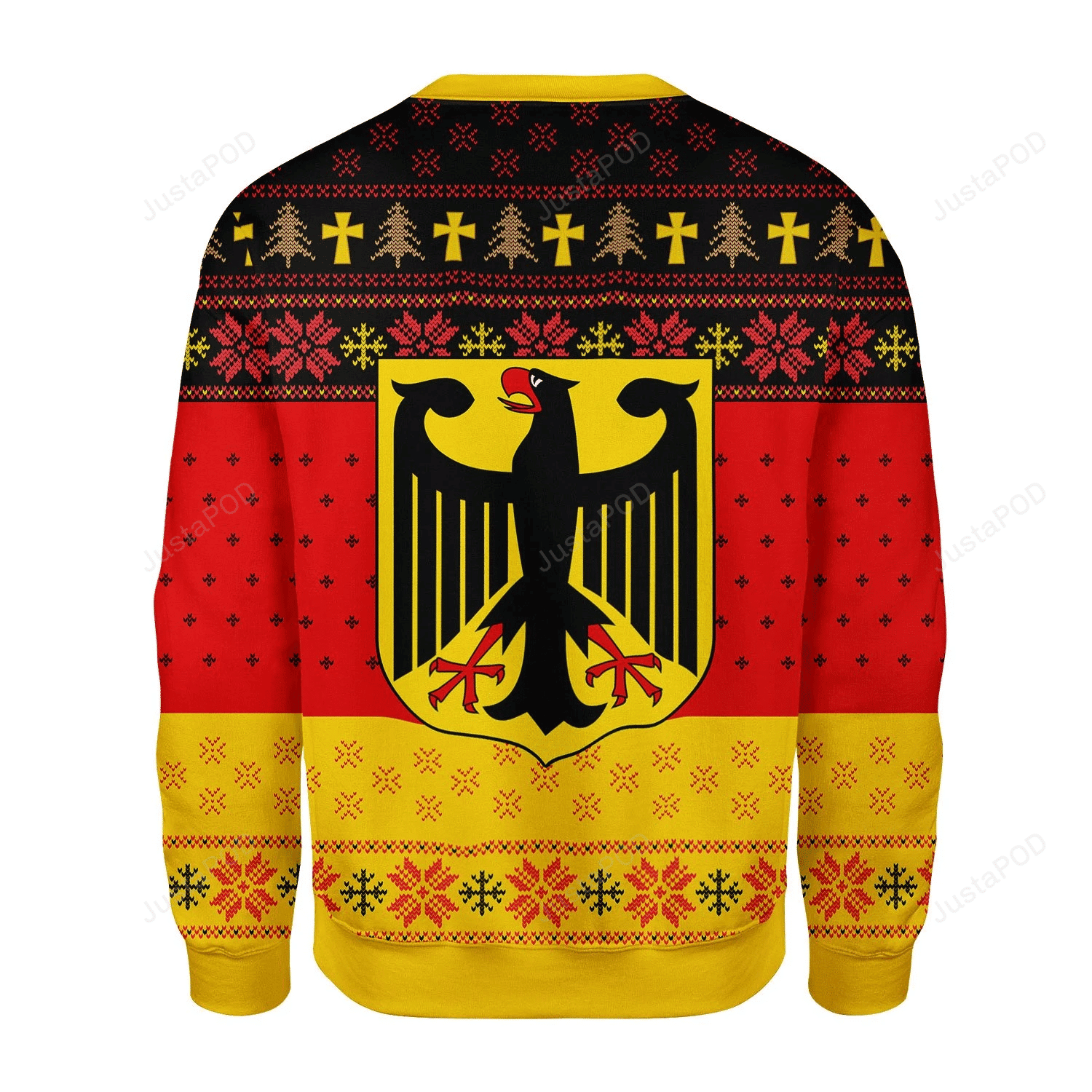 Merry Christmas Gearhomies Berlin Coat Of Arms Ugly Christmas Sweater Adult 3D Funny Matching for family