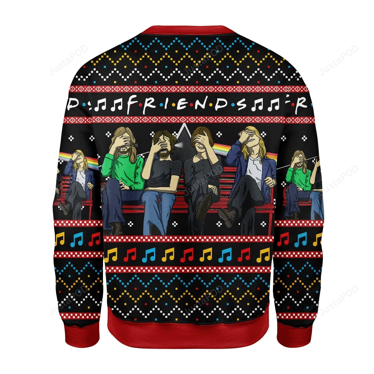 Merry Christmas Gearhomies Friends Ugly Christmas Sweater Adult 3D Funny Matching for family