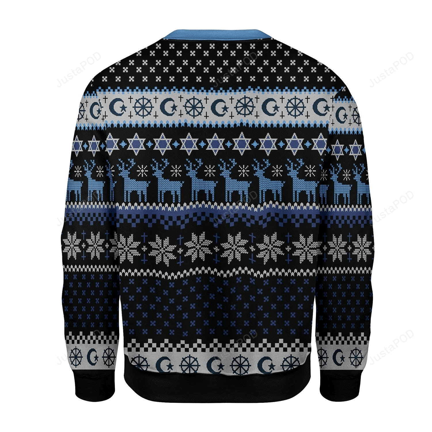 Merry Christmas Gearhomies Just Jew It Ugly Christmas Sweater Adult 3D Funny Matching for family