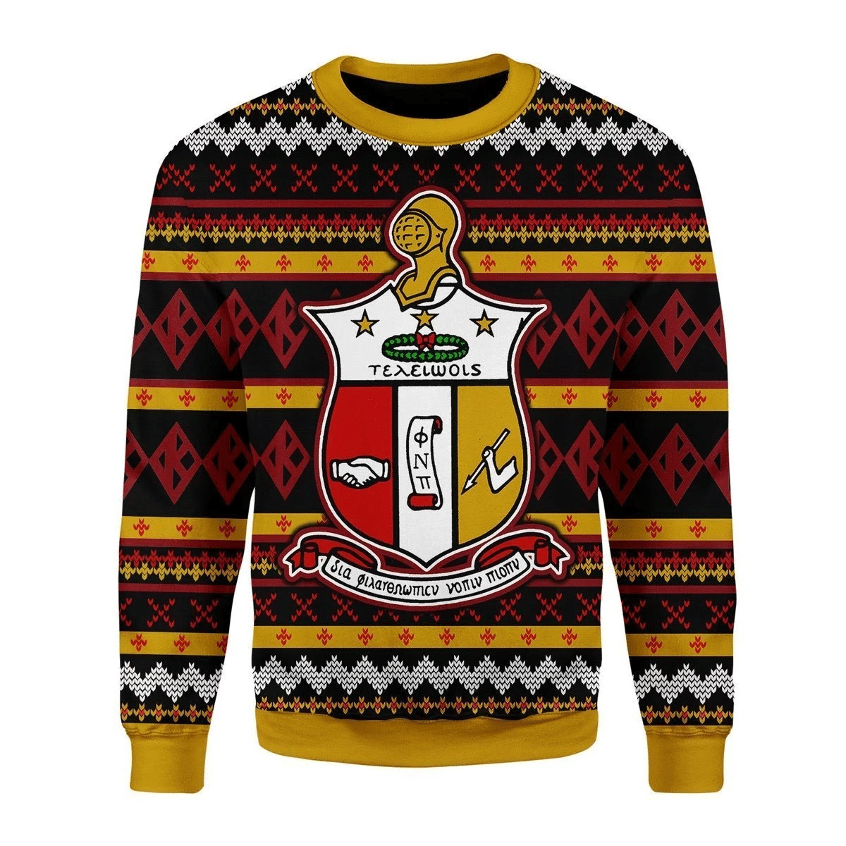 Merry Christmas Gearhomies Kappa Alpha Psi Ugly Christmas Sweater Adult 3D Funny Matching for family - Image 2