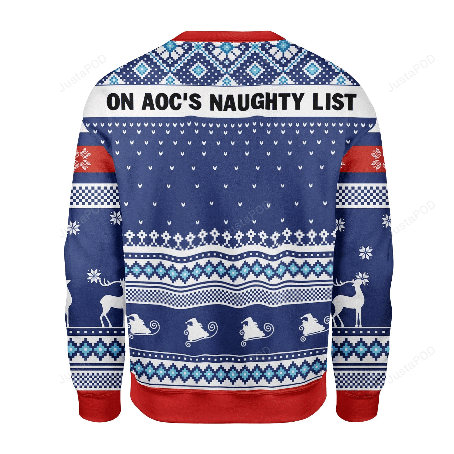 Merry Christmas Gearhomies On Aoc'S Naughty Ugly Christmas Sweater Adult 3D Funny Matching for family