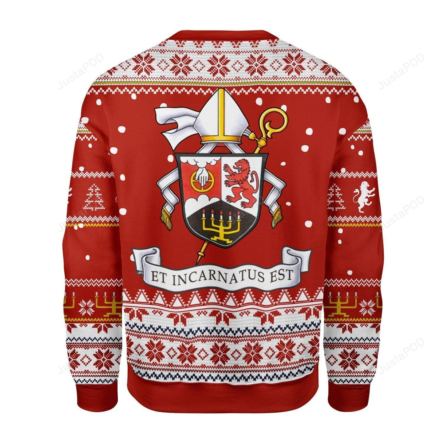 Merry Christmas Gearhomies Order Of Saint Benedict Ugly Christmas Sweater Adult 3D Funny Matching for family