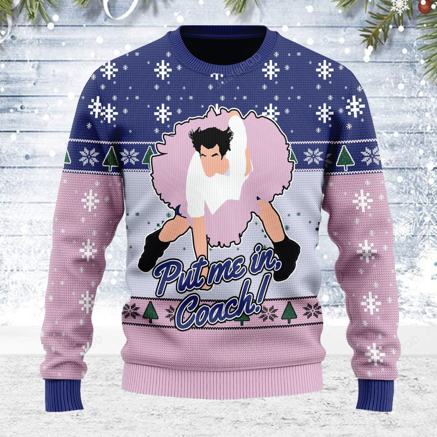 Merry Christmas Gearhomies Put Me In Coach Ugly Christmas Sweater Adult 3D Funny Matching for family