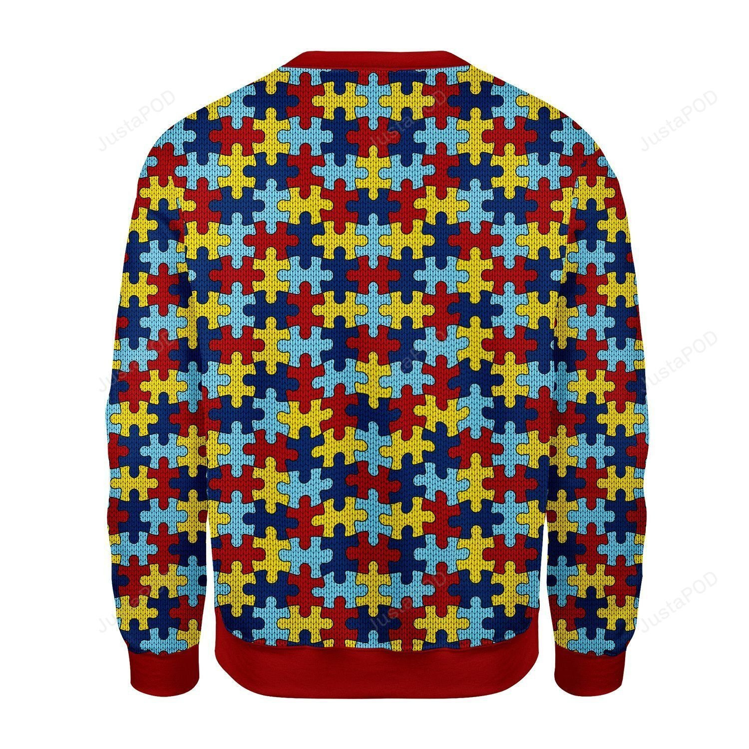 Merry Christmas Gearhomies Puzzle Ugly Christmas Sweater Adult 3D Funny Matching for family