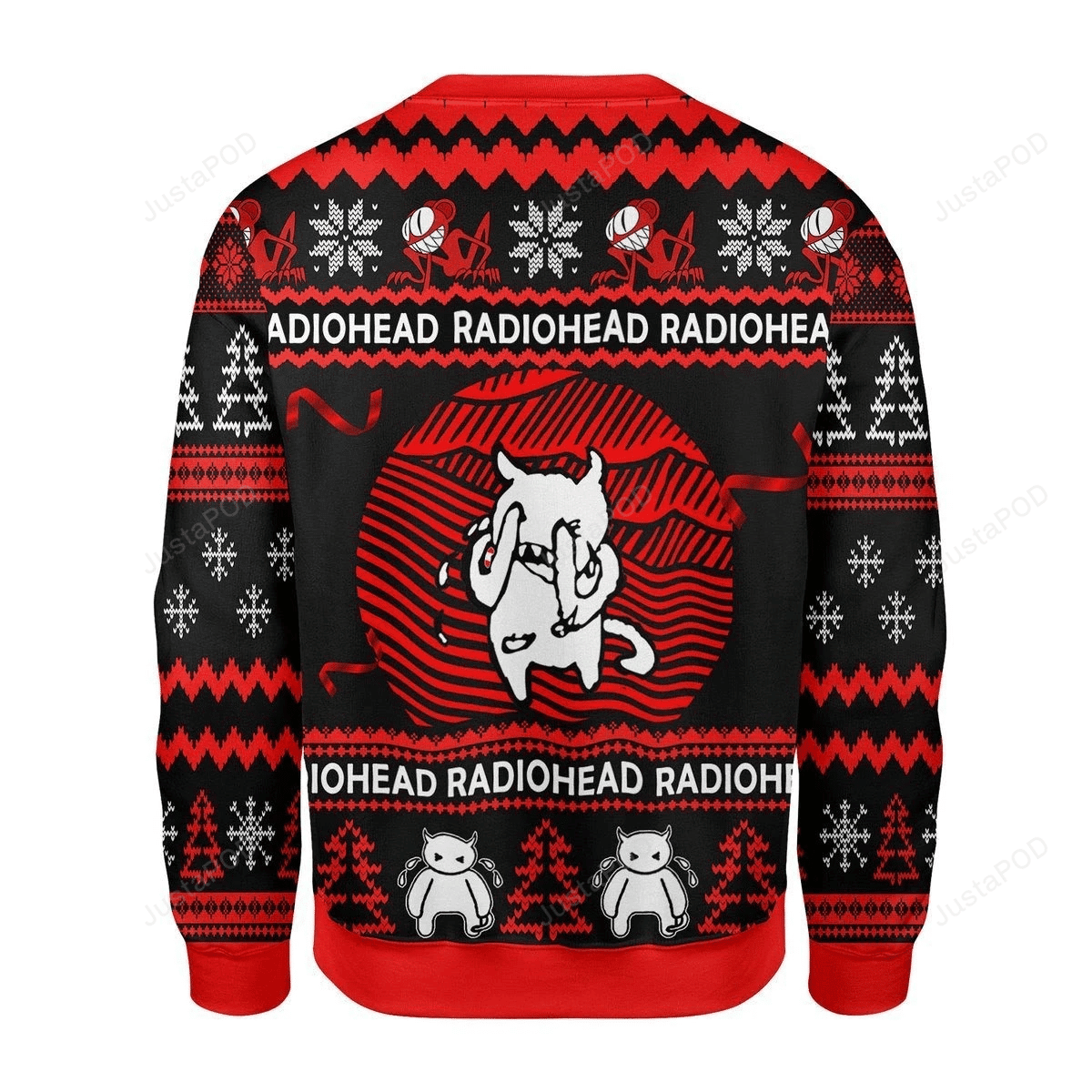 Merry Christmas Gearhomies Radiohead Ugly Christmas Sweater Adult 3D Funny Matching for family
