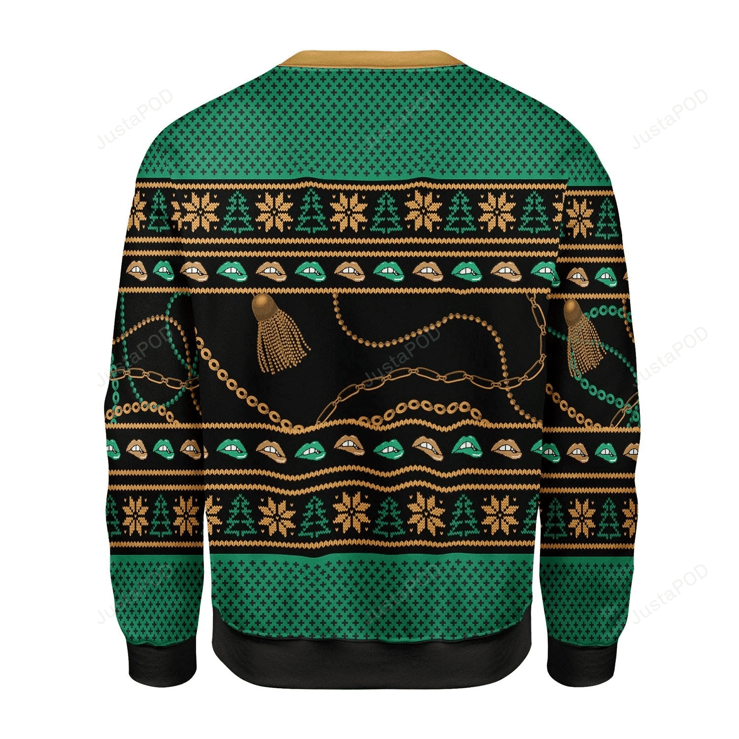 Merry Christmas Gearhomies There Is A Christmas Hos In This House Cardi Ugly Christmas Sweater Adult 3D Funny Matching for family