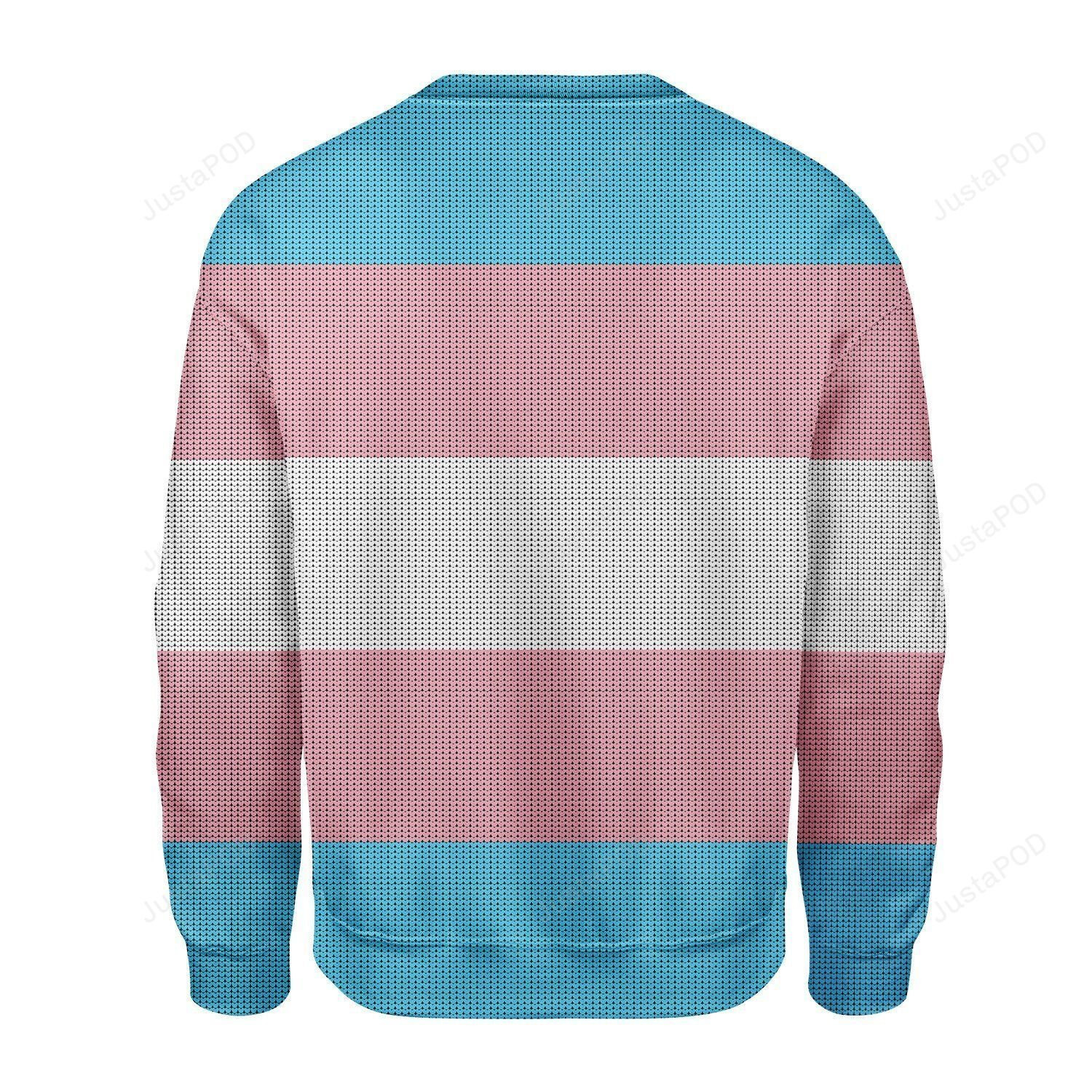 Merry Christmas Gearhomies Transgender Flag Ugly Christmas Sweater Adult 3D Funny Matching for family