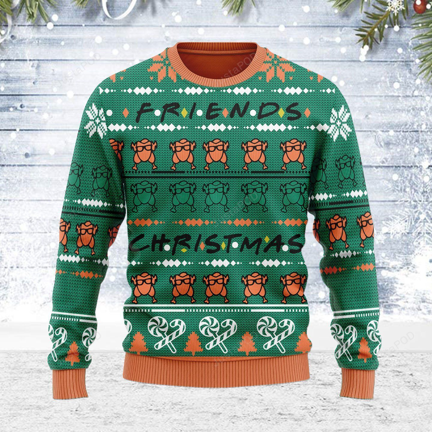 Merry Christmas Gearhomies Turkey Ugly Christmas Sweater Adult 3D Funny Matching for family