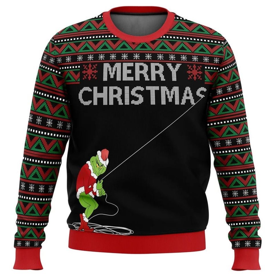 Merry Christmas Grin Ugly Sweater, The Grin Ugly Christmas Sweater
