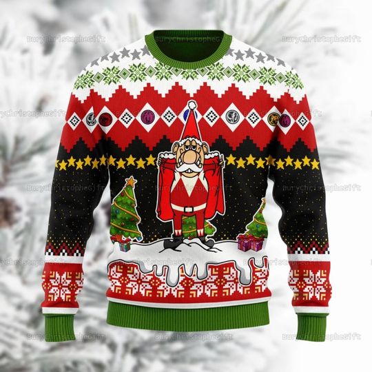 Merry Christmas Hoho Ranger Sweater, Ranger Power Ugly Christmas Sweater