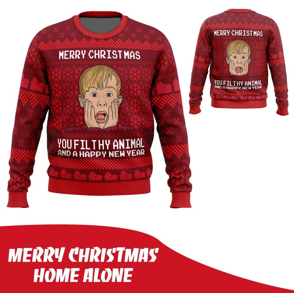 Merry Christmas Home Alone Christmas Ugly Sweater