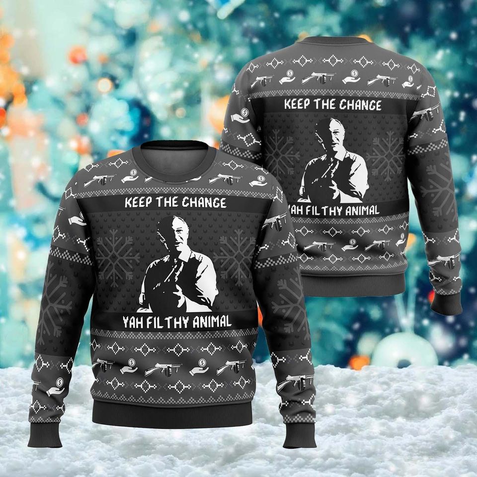 Merry Christmas Home Alone Movie Ugly Christmas Sweater, Movie Xmas Sweatshirt - Image 2