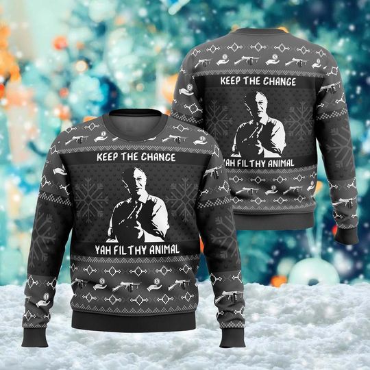 Merry Christmas Home Alone Movie Ugly Christmas Sweater, Movie Xmas Sweatshirt - Image 7