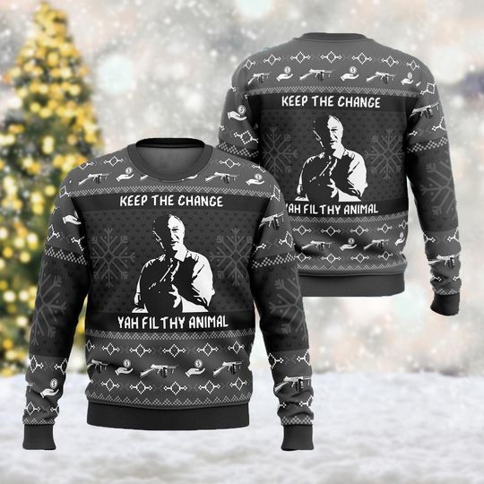 Merry Christmas Home Alone Movie Ugly Christmas Sweater, Movie Xmas Sweatshirt - Image 8