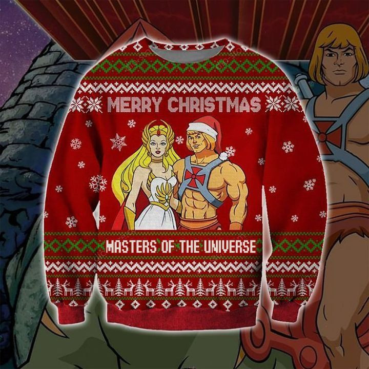Merry Christmas Masters Of The Universe Ugly Christmas Sweater Adult 3D Funny Matching for family