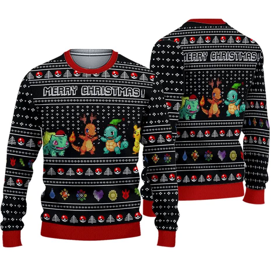 Merry Christmas PKM Ugly Christmas Sweater 3D Over Print
