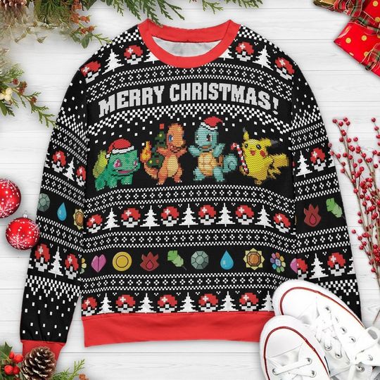 Merry Christmas Quotes 3D All Over Printed T-shirt, Cartoon Movie Ugly Christmas Sweater - Image 4
